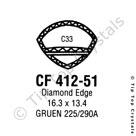 GS CF412-51 Watch Crystal