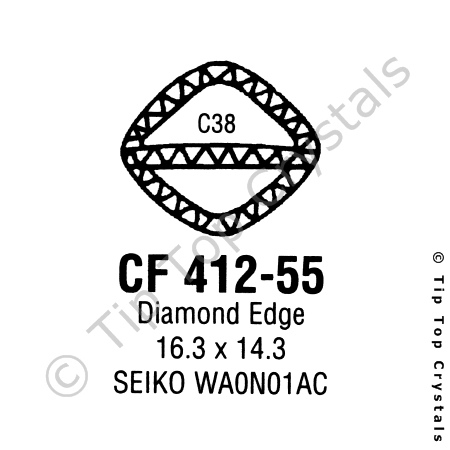 GS CF412-55 Watch Crystal