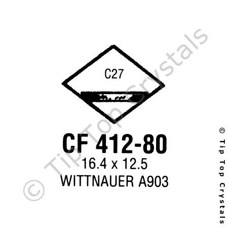 GS CF412-80 Watch Crystal