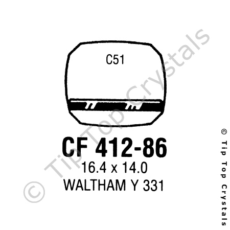 GS CF412-86 Watch Crystal
