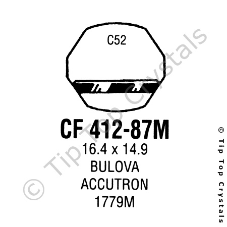 GS CF412-87M Watch Crystal