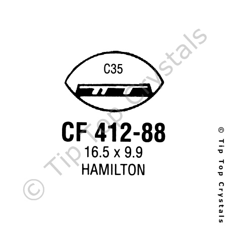 GS CF412-88 Watch Crystal
