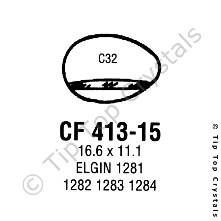 GS CF413-15 Watch Crystal