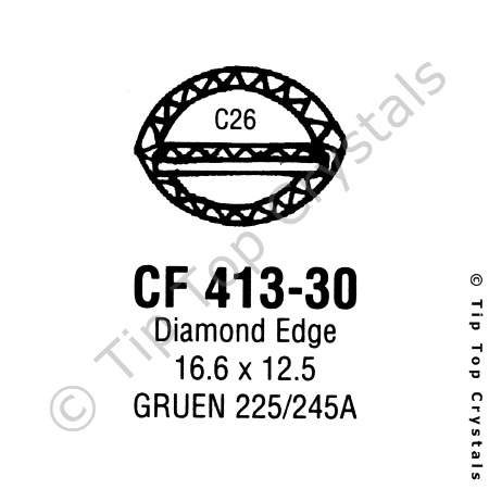 GS CF413-30 Watch Crystal