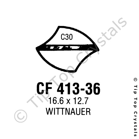 GS CF413-36 Watch Crystal