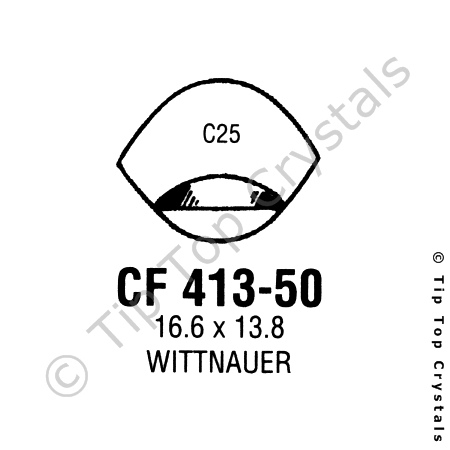 GS CF413-50 Watch Crystal
