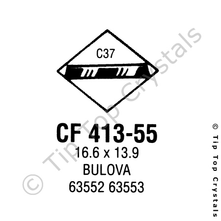 GS CF413-55 Watch Crystal