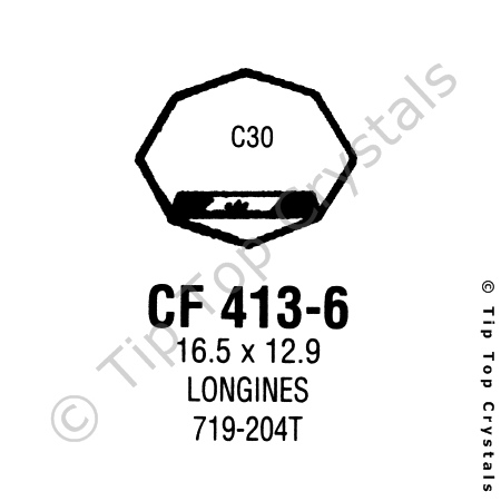 GS CF413-6 Watch Crystal