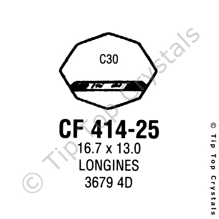 GS CF414-25 Watch Crystal