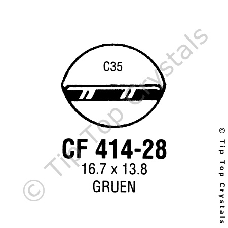 GS CF414-28 Watch Crystal
