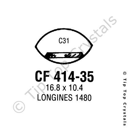 GS CF414-35 Watch Crystal