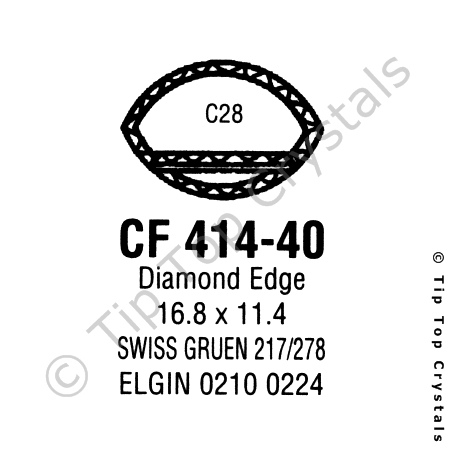 GS CF414-40 Watch Crystal
