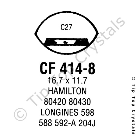 GS CF414-8 Watch Crystal