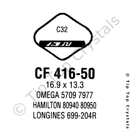 GS CF416-50 Watch Crystal