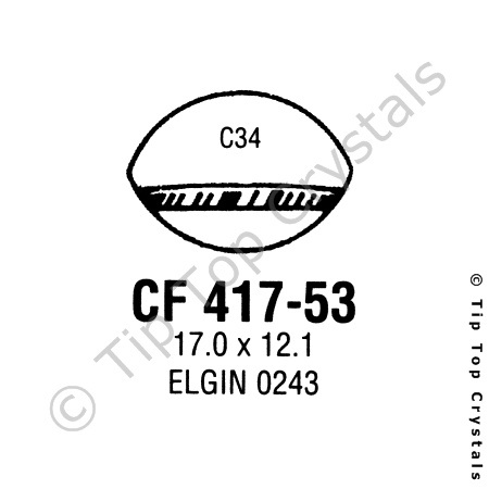 GS CF417-53 Watch Crystal