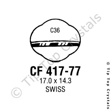 GS CF417-77 Watch Crystal