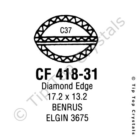 GS CF418-31 Watch Crystal