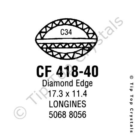 GS CF418-40 Watch Crystal