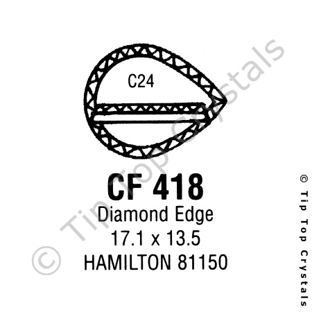 GS CF418 Watch Crystal