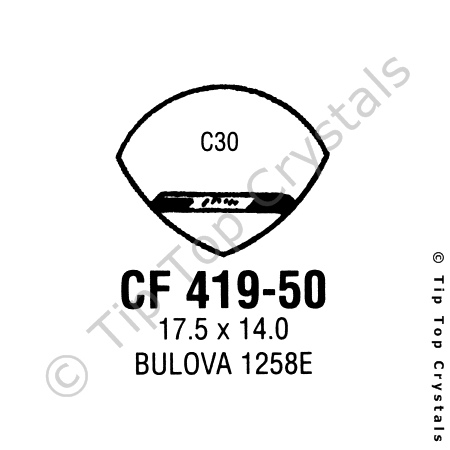 GS CF419-50 Watch Crystal