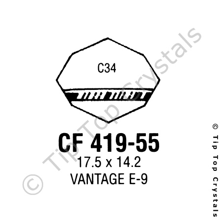 GS CF419-55 Watch Crystal