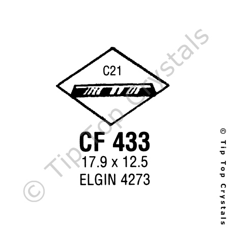 GS CF433 Watch Crystal