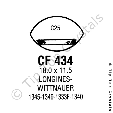 GS CF434 Watch Crystal