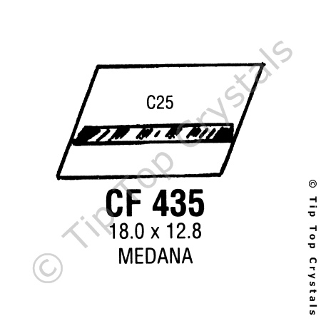 GS CF435 Watch Crystal