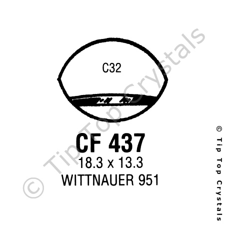 GS CF437 Watch Crystal