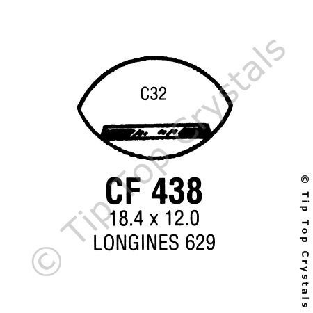 GS CF438 Watch Crystal