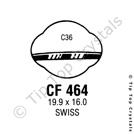 GS CF464 Watch Crystal