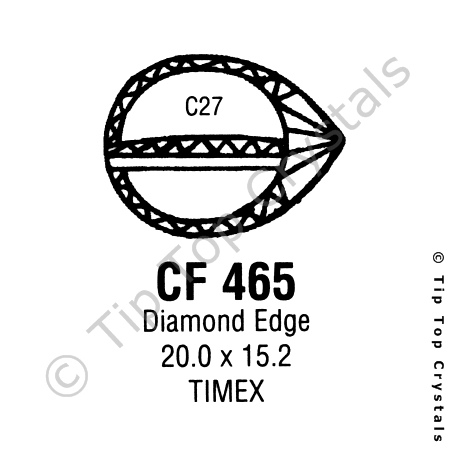 GS CF465 Watch Crystal