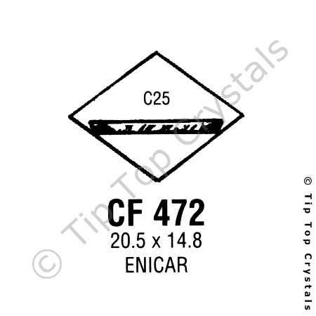 GS CF472 Watch Crystal