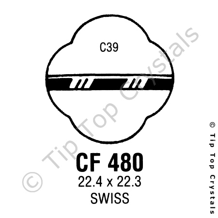 GS CF480 Watch Crystal