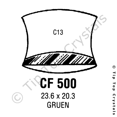 GS CF500 Watch Crystal