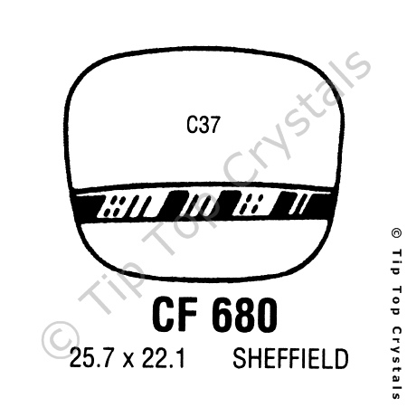 GS CF680 Watch Crystal