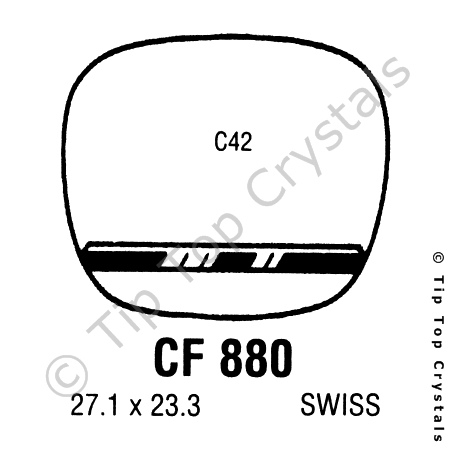 GS CF880 Watch Crystal
