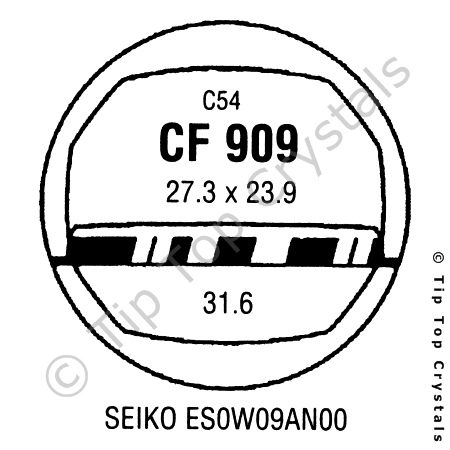 GS CF909 Watch Crystal