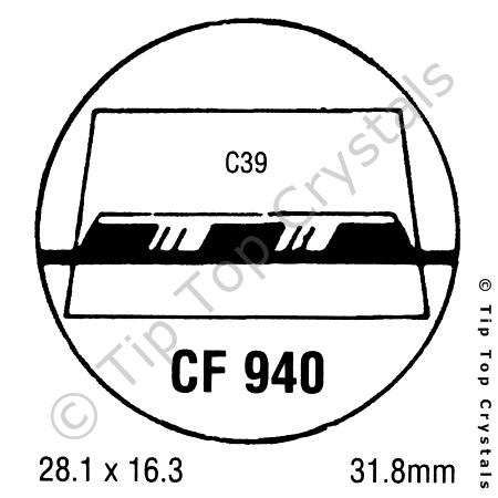 GS CF940 Watch Crystal