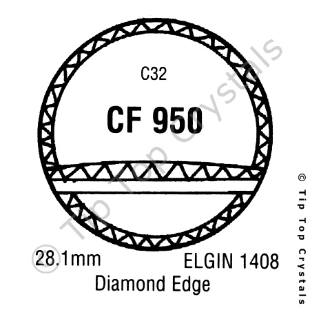 GS CF950 Watch Crystal