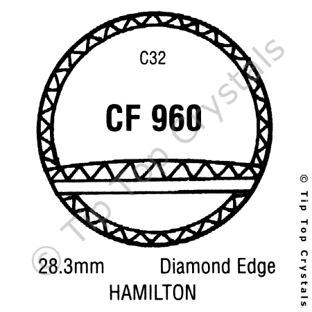 GS CF960 Watch Crystal