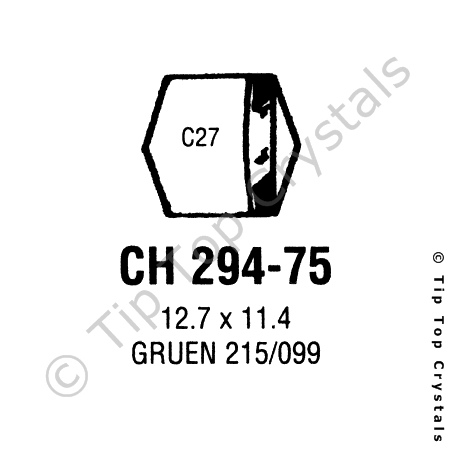 GS CH294-75 Watch Crystal