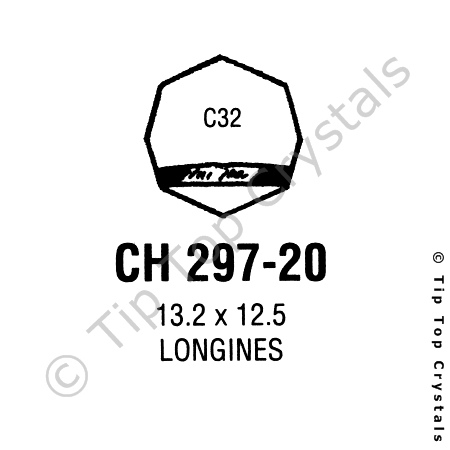 GS CH297-20 Watch Crystal