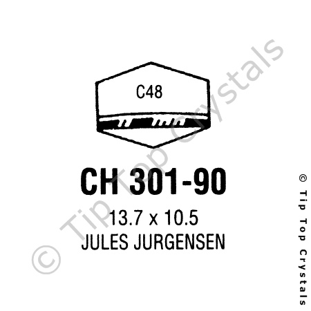 GS CH301-90 Watch Crystal