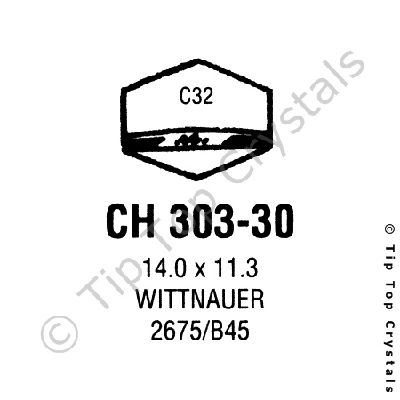 GS CH303-30 Watch Crystal