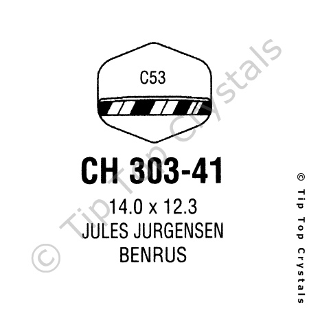 GS CH303-41 Watch Crystal