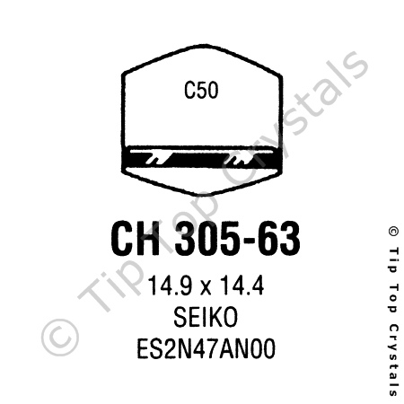 GS CH305-63 Watch Crystal