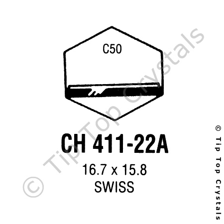 GS CH411-22A Watch Crystal