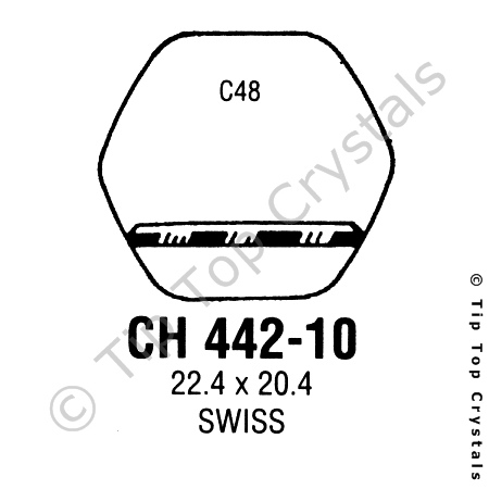 GS CH442-10 Watch Crystal