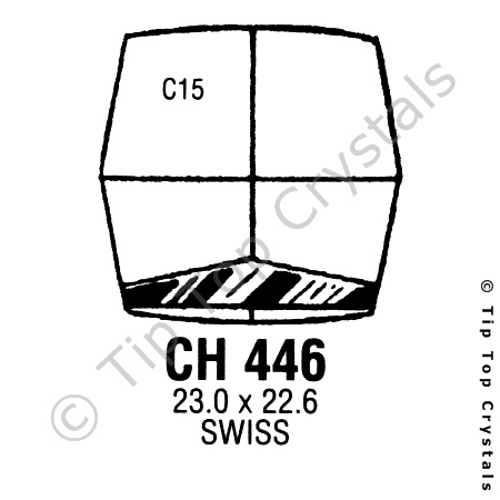 GS CH446 Watch Crystal
